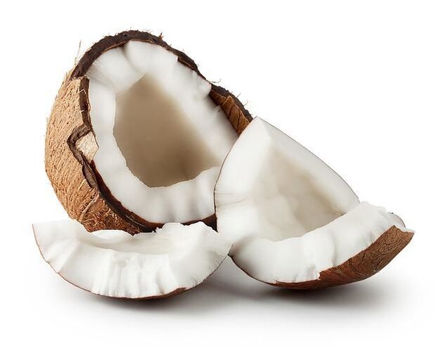 El aceite de coco está incluido en la crema Keramin.